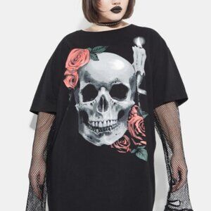 " LONELY ETERNALLY VIGIL FISHNET " GRAPHIC TEE ( BRAND NEW !!! )